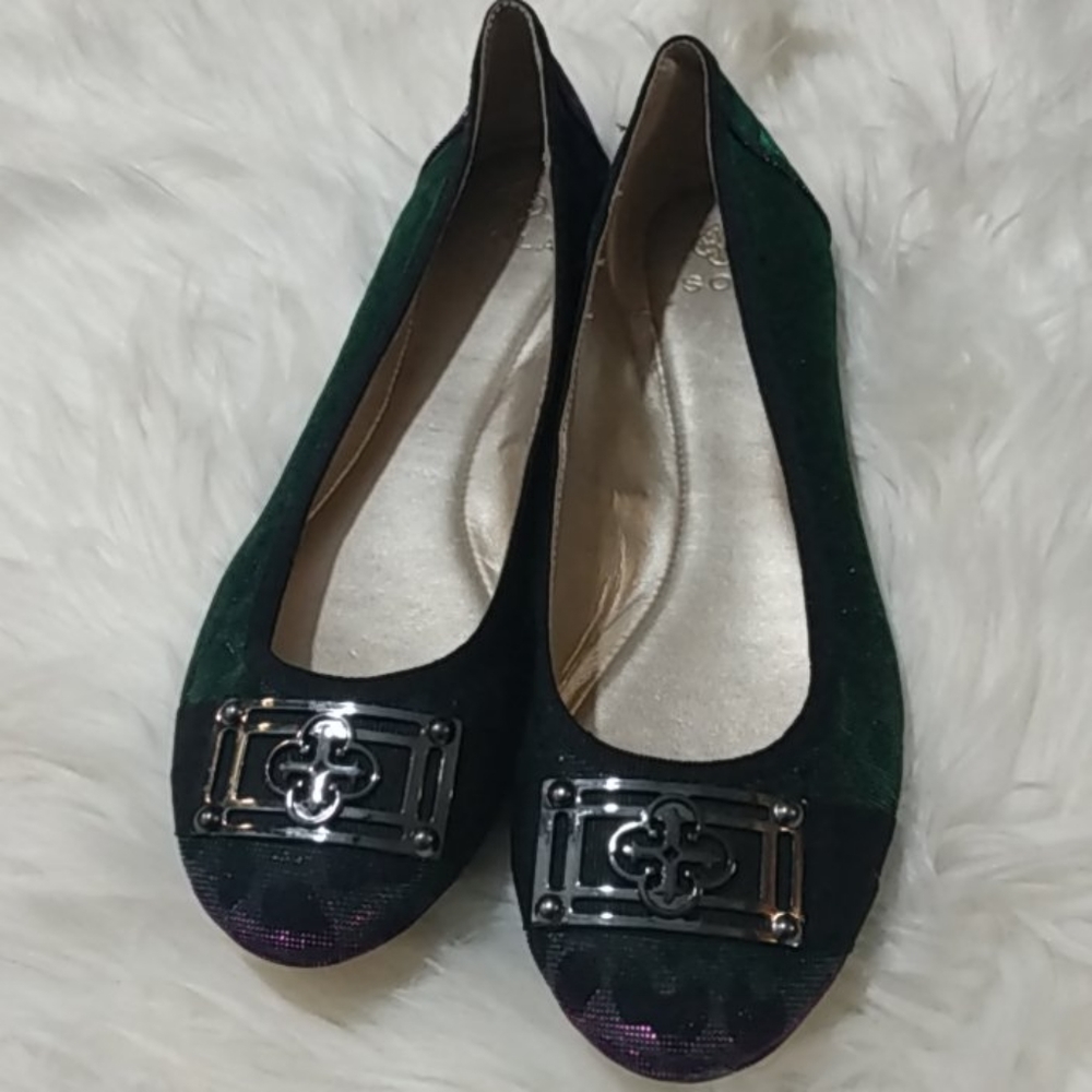 Isola MERMAID metallic ballet flats cheetah print